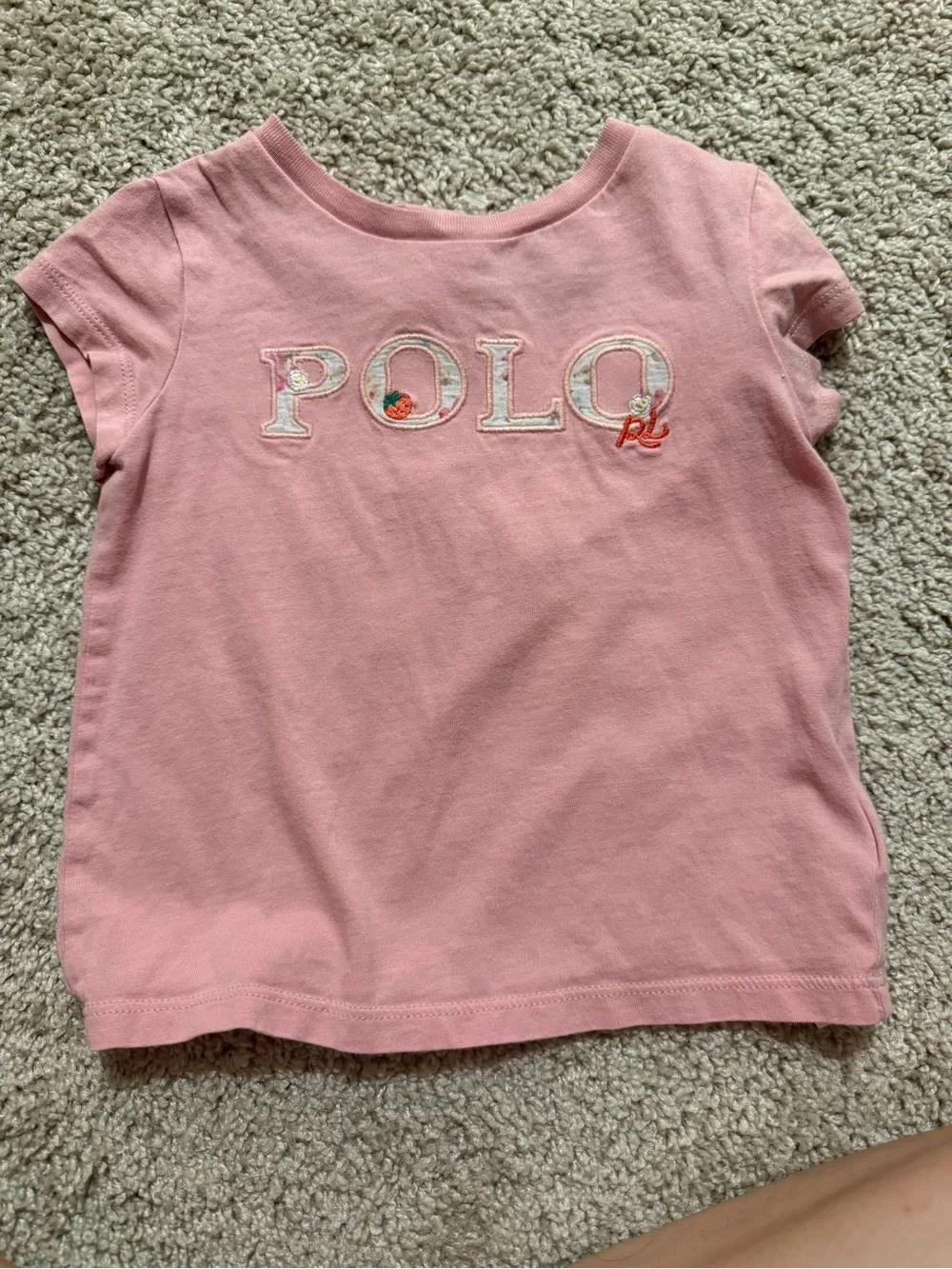 Ralph Lauren Pink POLO Embroidered Short Sleeve Tee